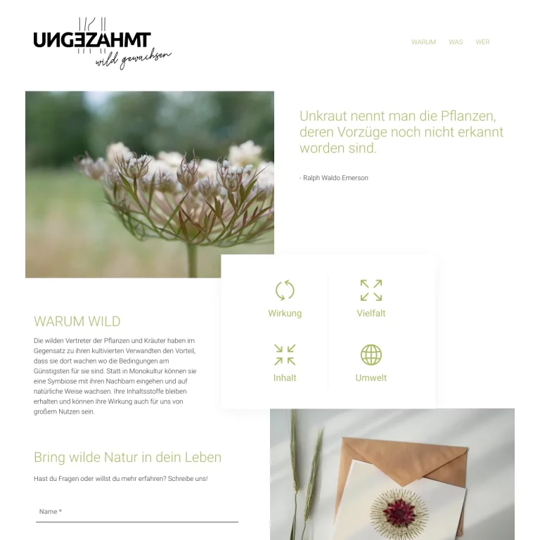 Ungezähmt – wild wachsen