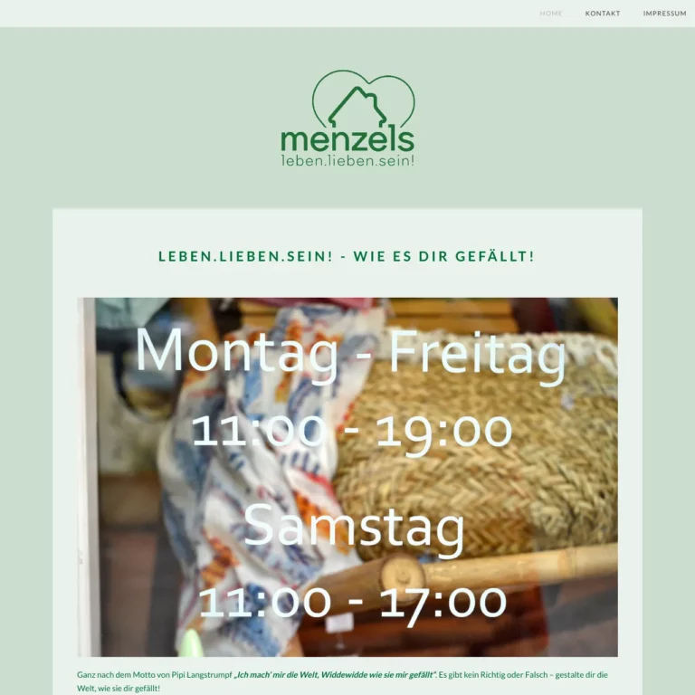 menzels – leben.lieben.sein! - wie es dir gefällt!