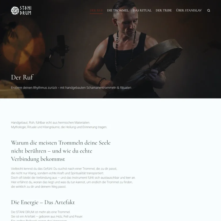 StaniDrum – Handgebaute Schamanentrommeln, Rituale & Sound Healing